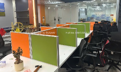 Vách ngăn nỉ bàn Telesale cách âm giá rẻ